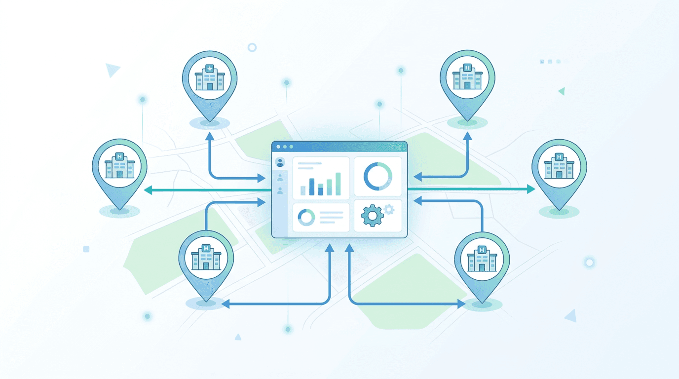 Multi-location clinic network - unified management across locations