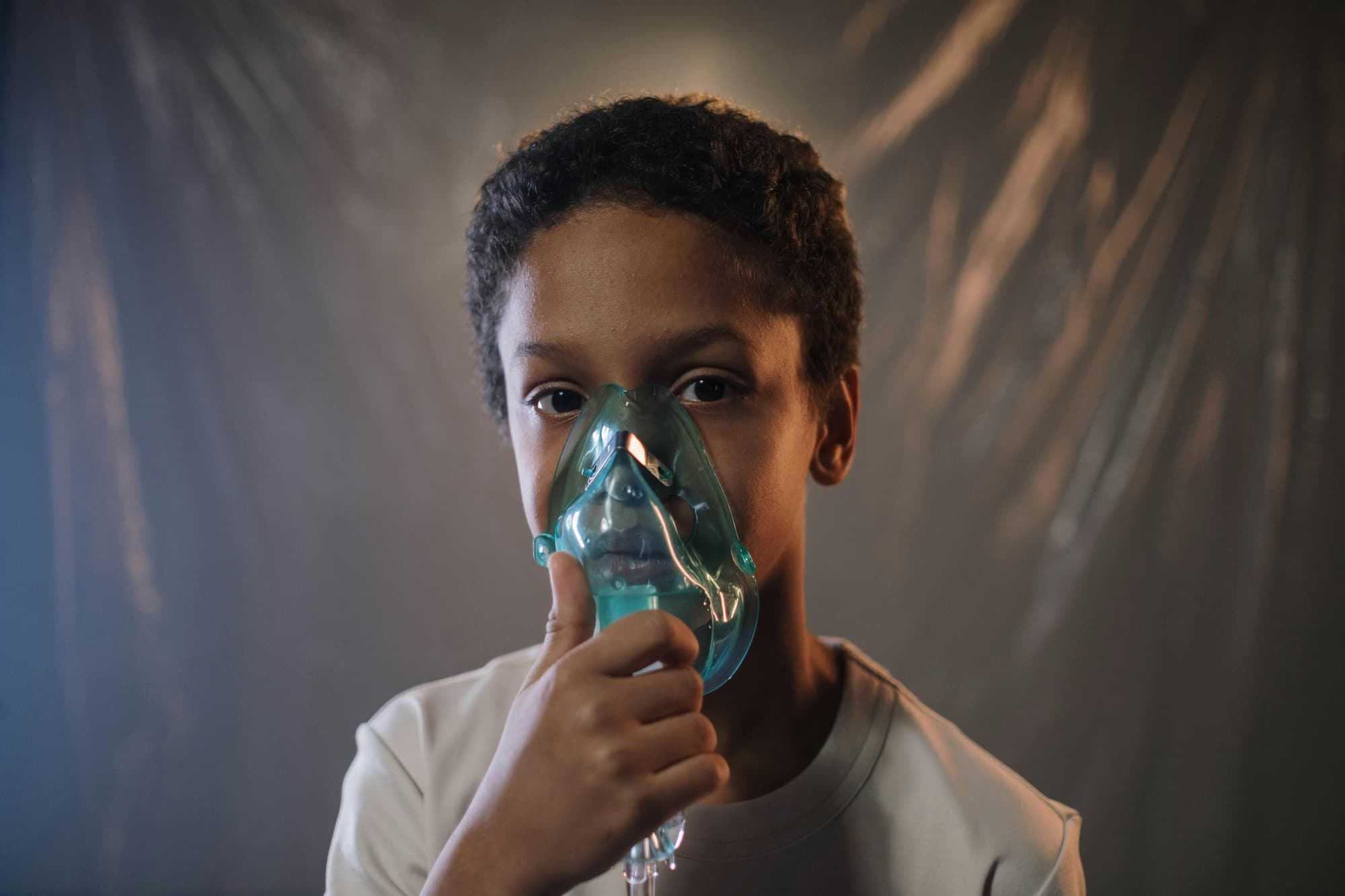 Patient with medical mask - Healthcare communication